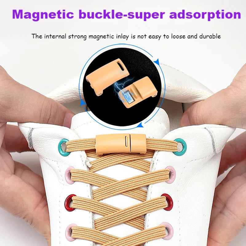 MagKicks Magnet + Elastic Shoelaces (1 Pair)